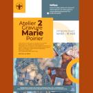 Affiche pour l'atelier de gravure proposé par Marie Poirier