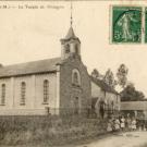 Carte postale représentant le Temple de Mazagran, à proximité de Rebais en Seine-et-Marne