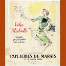 Publicité ancienne pour papier Velin