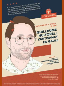 Affiche pour la conférence de Guillaume Huitorel