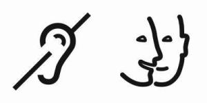 Logos pour les déficiences auditive et mentale